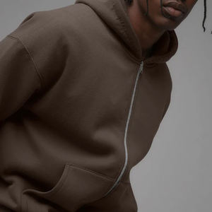 Últimas Sudaderas con Capucha Casuales de Corte Holgado con Logotipo Personalizado para Hombre, Sudaderas con Capucha Cálidas de Forro Polar con Cierre, Cómodas y a la Moda para Hombre 2026 - Product Image 2