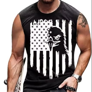 Men's Solid Knitted Breathable Quick Dry Fitness Tank Tops Pk Full Dye Sublimation Printing Custom <b>Logo</b> Plus Size Formal OEM - Product Image 1