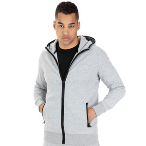 Sudadera con capucha unisex de algodón 100% de secado rápido, con cremallera completa, para hombre, de peso pesado, con logotipo personalizado OEM, para invierno, al por mayor - Product Image 1