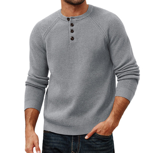 Chandails tricotés pour hommes respirants confortables et à la mode chandails pour hommes tricotés de style de rue à bas quantité minimale de commande - Product Image 1