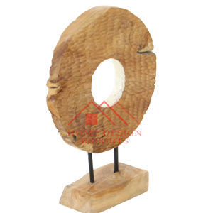 Sculpture de table pour salon, design classique, décoration de table moderne, sculpture abstraite dorée pour la maison - Product Image 4