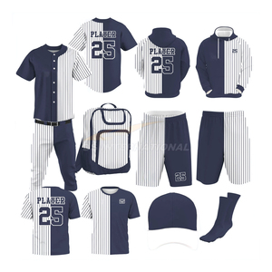 Nouveau design, uniforme de baseball de haute qualité sur mesure, vêtements d'équipe d'entraînement pour jeunes, vêtements de sport respirants - Product Image 1