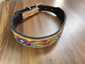 Collier de chien en cuir usiné à la main à motif occidental Crâne Colliers pour animaux de compagnie usinés à la main Produit en vrac en gros durable - Product Image 2