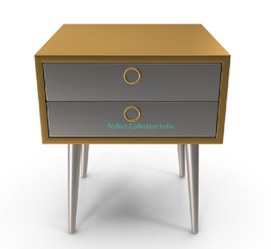 Mesita de noche dorada de alta calidad con 4 cajones, mesita de noche de lujo, mesita de noche de Color dorado para uso doméstico o de entrada - Product Image 2