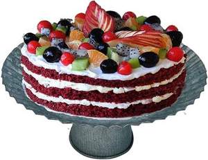 Soporte de pastel de madera y Metal galvanizado de granja, exhibición de repostería rústica, ideal para servir pasteles de Navidad y Decoración elegante para el hogar - Product Image 2