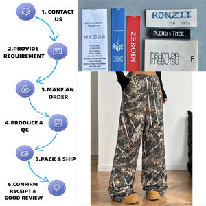 กางเกงขากว้างสำหรับเด็กผู้หญิงกางเกงวิ่งออกกำลังลายพรางต้นไม้จริงกางเกงวิ่งลายพราง - Product Image 2