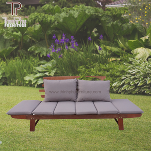 Banco de muebles de exterior de madera maciza directo de fábrica estilo Vietnam para Park Mall School OEM embalaje precio de fábrica competitivo - Product Image 2