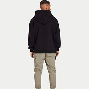 Vêtements d'hiver pour hommes 300 gsm Heavyweight Pull Over Hoodie Custom Oversize Men's Cotton Embroidery Hoodies for Men - Product Image 4