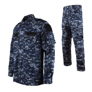 Veste de chasse tactique camouflage bleu marine, camouflage numérique style ACU, coupe-vent, respirante, durable, ensemble veste et pantalon de chasse pour - Product Image 2
