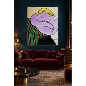 Fida Picasso, femme blonde endormie, impression sur toile - Product Image 3