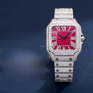 Reloj de Lujo de Cuarzo para Hombre Royal Prestige con Bisel de Diamantes Moissanite, Acero Inoxidable, Estilo Ejecutivo, Grosor de Caja de 5 mm - Product Image 2