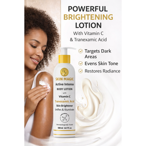 Lotion corporelle active intense Skin Magic avec vitamine C et acide tranexamique 500 ml - Lotion corporelle éclaircissante pour une peau éclatante - Product Image 4