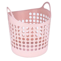 Vente chaude-Panier à linge Poignée en plastique flexible Boîte à laver les vêtements facile à transporter de l'usine du Vietnam