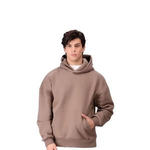 Sweat-shirt pour homme de haute qualité 2025, automne-hiver, décontracté, ample, épaules tombantes, pull pour homme, design personnalisé, couleur unie - Product Image 1