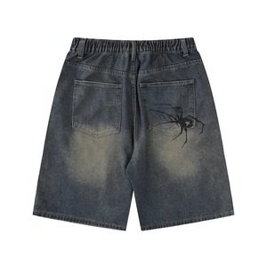 Pantalones Cortos de Mezclilla Casuales y Transpirables para Hombre ABRA SPORTS 2024, Personalizados por el Fabricante, Cintura Elástica, Corte Holgado, 100% Algodón, Tejido Grueso - Product Image 6