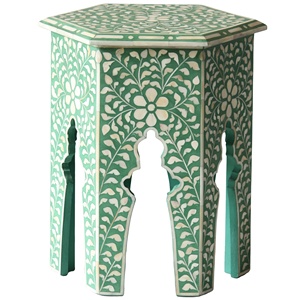 Taburete de resina con incrustaciones de hueso para sala de estar, muebles de incrustación de hueso, cama, lateral, Vintage, para el hogar, nuevo diseño, gran oferta - Product Image 2