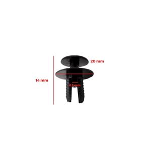 Attaches et clips de capot pour Mercedes GLK Classe W204, lot de 10 pièces, fabriqué en Turquie - Product Image 2