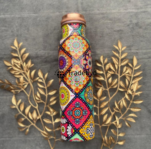 ขวดน้ำรักษ์โลกร่วมสมัยโดย tradebyd ขวดทองแดงเหมาะสำหรับโต๊ะทำงานในสำนักงานและการตกแต่งบ้านที่มีสุขภาพดี - Product Image 5