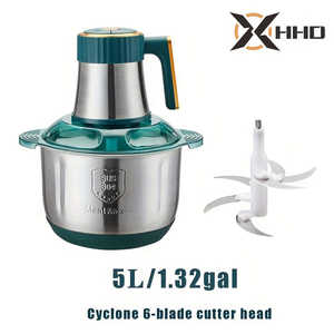 Picadora Eléctrica Rápida de 5 Velocidades de Acero Inoxidable 2L/3L/5L para Carne y Verduras, Ideal para Cebolla, Ajo y Ensaladas - Product Image 3