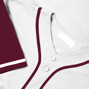 Camiseta de Béisbol Unisex Personalizada para Hombre, Transpirable, Anti-UV, de Secado Rápido, 100% Poliéster, Impresión Digital, Ropa Deportiva - Product Image 6