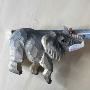 YEEYAYA intagliato a mano elefante scultura in legno decorazione per la casa in legno statua e statuette animali selvatici Zoo tema per la decorazione della camera - Product Image 2