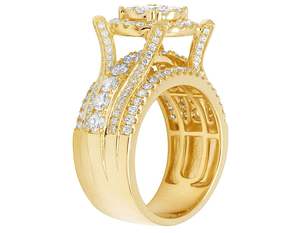 Moissanite Diamond Cluster S925 Sterling Silver Hip Hop Bling Bling Iced Out Ring Cadeau pour homme - Product Image 4