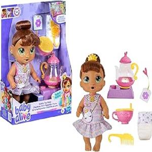 Muñeca Sophia Sparkle de la Fiesta del Té Burbujeante con Accesorios de Tetera, Cabello Castaño, 28 cm, Juguetes para Niños, Edades 3+ - Product Image 2