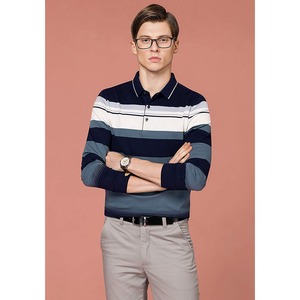 Polo de algodón de LICRA para hombre, camiseta de manga larga con diseño de logotipo personalizado, de la mejor calidad - Product Image 4