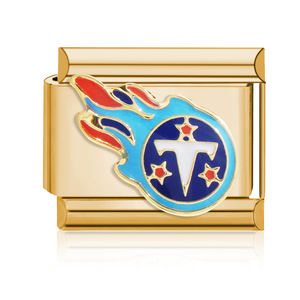 高品质イタリアンチャームノンターニッシュステンレススチール18金メッキNFLラグビーチームロゴイタリアンチャームブレスレット - Product Image 6