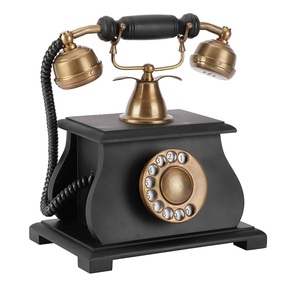Teléfono de latón hecho a mano con Meena Work, teléfono antiguo de moda para la decoración de la entrada de la pared del hogar. - Product Image 5