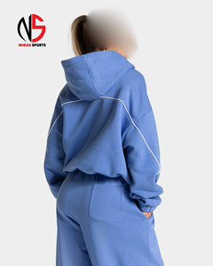 High Quality Customizable 2-Piece Women's Set Nurak Pullover Hoodie Sweatpants Printed Knitted Fabric Casual <b>tracksuits</b> In 2026 - Product Image 3