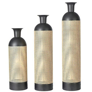 Florero de suelo de flores moderno de Mongolia, jarrón alto decorativo de colores personalizables de hierro hecho a mano, hogar único, sala de estar, Hotel - Product Image 5