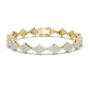 5.76 TCW Round Cut Moissanite Tennis <b>Bracelet</b> 925 <b>Sterling</b> <b>Silver</b> Bridal Wedding Fine Jewelry 7 Inch <b>Women</b>’s <b>Bracelet</b> Wholesale - Product Image 3