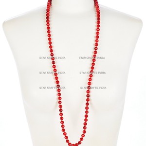 Haute qualité mode bijoux collier perles demi-coquille perle or 18k 925 chaîne en argent Sterling trombone collier de perles - Product Image 2