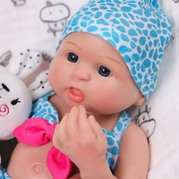 Poupée Reborn Bébé Fille Babeside Bailyn 16'' (40cm) en Silicone Platine Souple Corps Entier, Poupée Mannequin, Mini Jouet, Jouet Doux, Jouet DIY