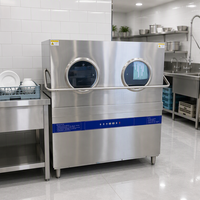 Máquina de Lavar Louça de Alta Eficiência com Elevação Superior, Cesto Duplo e Tipo Capota