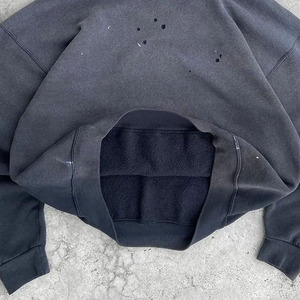 Sudaderas con capucha de lavado ácido de excelente calidad para adultos de manga completa Sun Fad Logo impreso prendas de vestir sudaderas y sudaderas con capucha elegantes - Product Image 4