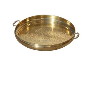 Beau plateau de service de bol de charge en métal en aluminium rond de luxe pour les chocolats de dessert et l'utilisation de restaurant d'hôtel à la maison - Product Image 6