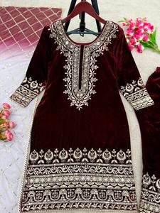 Designer Heavy Viscose Indian and Pakistani Party Wear Nueva colección Totalmente cosido Top-Dupatta Bottom Set - Product Image 6