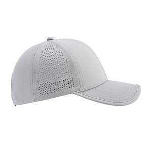 Venta al por mayor 6 paneles de corte láser sombreros de color sólido en blanco gorras de golf impermeable sombrero ligero transpirable deporte Gorras Vietnam fábrica - Product Image 4