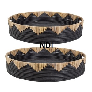 Vajilla Catering Bandeja de madera Comida Desayuno y café Bandejas para servir - Product Image 4