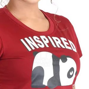 Nouveau design, haut court en coton pour femmes, t-shirt, impression personnalisée, haut court personnalisé pour femmes - Product Image 4