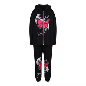 Cotton Sweatsuits Set Printed Nope Not Today Outfit Women Tracksuits Two Piece Set Women Sweat <b>Suits</b> - Product Image 2