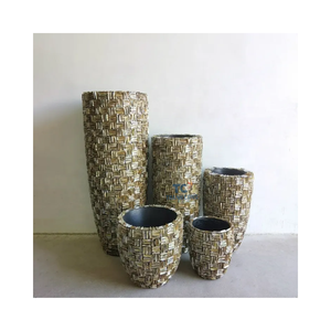 Vente en gros de vase en nacre pour pot de fleur jardinière pour restaurant et hôtel décoration vase à fleur vadrouille - Product Image 5