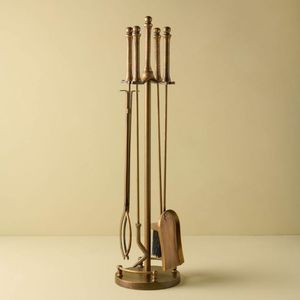 Elegant brass <b>fire</b> sets with authentic traditional styling and premium artisan finished perfect for classic fireplaces - Product Image 2