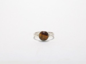 Minimalist Natural Tiger <b>Eye</b> Stone Ring Yellow Gemstone Rings Pure 925 Sterling Silver Premium Quality Rings Wholesale Factory - Product Image 3
