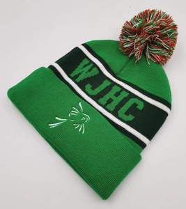 Bonnet en coton jacquard personnalisé, acrylique, bonnet d'hiver en tricot avec logo, chaud, tendance, fabrication OEM ODM, fourniture d'usine, jacquard 2026 - Product Image 2
