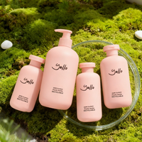 Bouteilles Vides de Luxe Personnalisées en HDPE de 200ml, 300ml, 500ml pour Shampooing, Après-Shampooing et Lait Corporel, avec Pompe