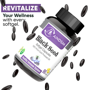 Cápsulas de Aceite de Semilla Negra Prensado en Frío Más Vendidas, Cápsulas de Aceite de Semilla Negra Orgánico Antioxidante, Cápsulas de Gel Suave que Favorecen la Digestión - Product Image 4