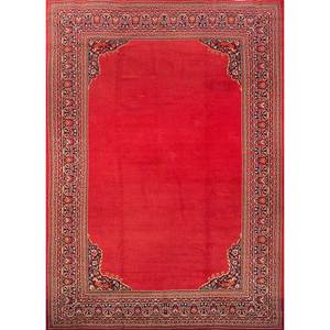 Alfombras de Lana Anudadas a Mano Aalam, Diseño Floral Rosa y Morado, para Decoración de Sala de Estar y Pasillo para Adolescentes, Rectángulo 9x12 -Paem-516 - Product Image 1
